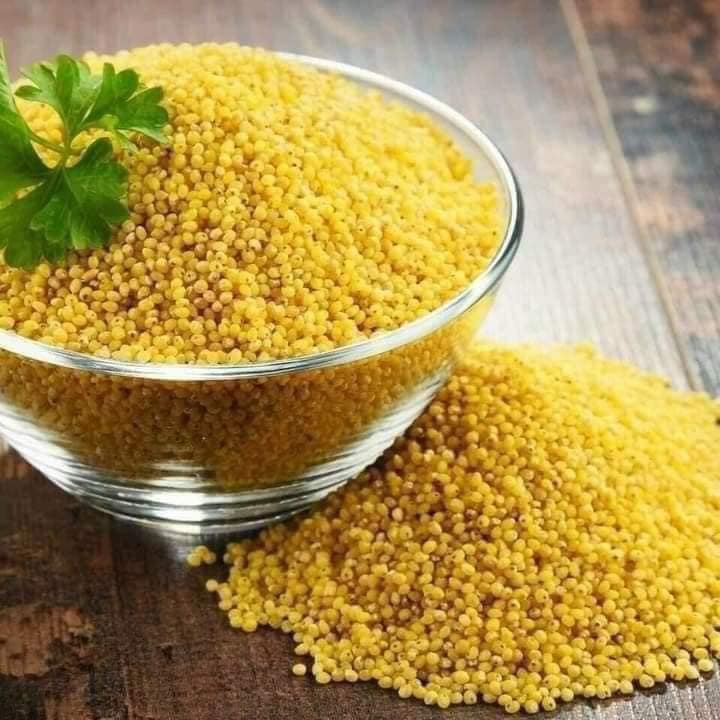 500gram hạt kê nếp vàng đặc sàn nghệ an bao dẻo, đã tách vỏ nấu bánh kê, chè kê, cháo kê