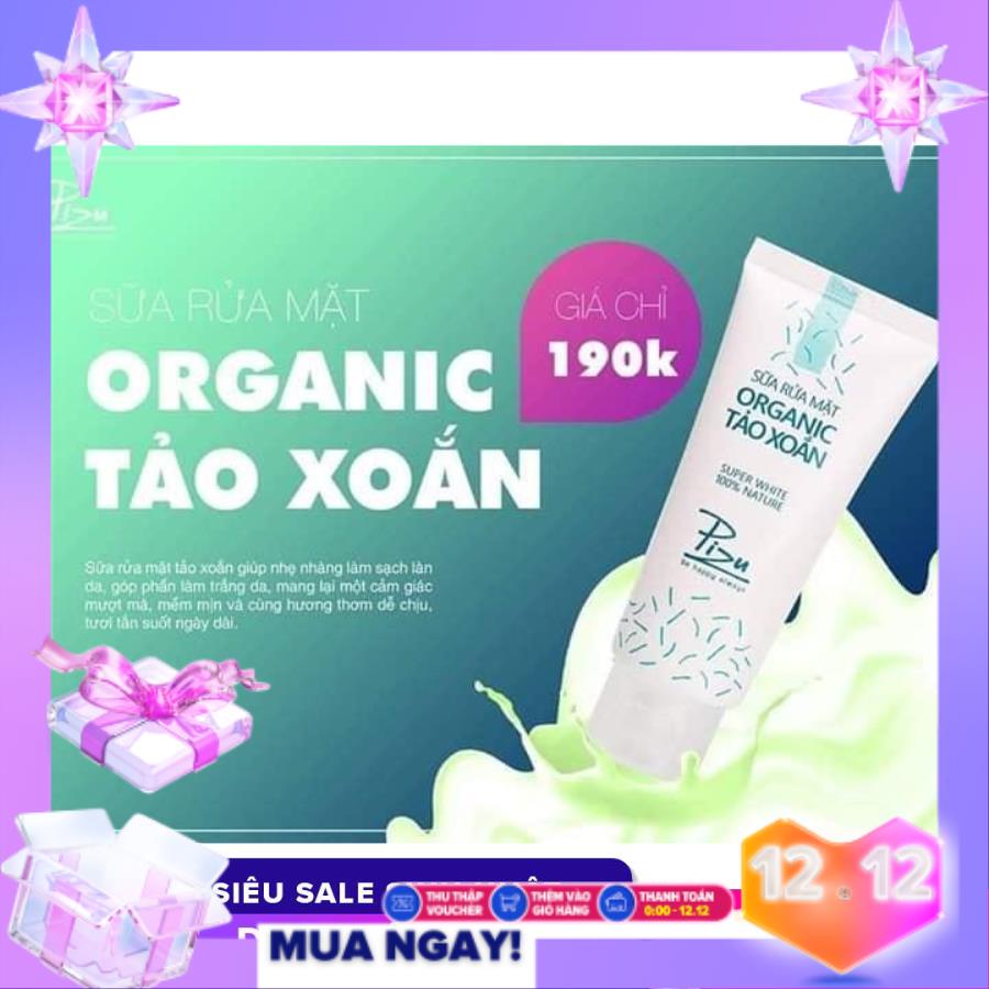 Sữa rửa mặt tảo xoắn pizu
