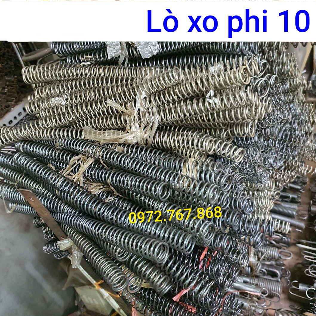 Lò xo nén phi 10mm dài 300mm