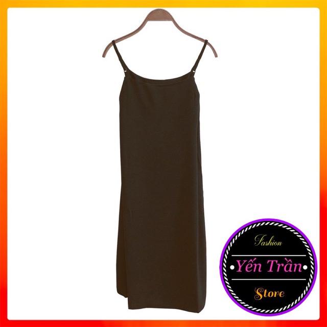 Váy 2 dây chất đũi mềm siêu chất đủ size 3 màu (dây không điều chỉnh