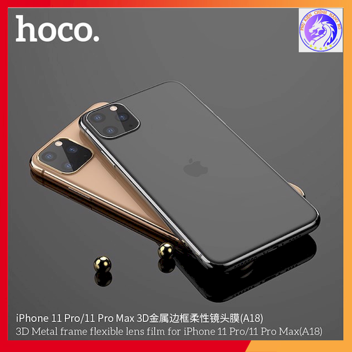 Miếng dán bảo vệ camera sau điện thoại iphone 11 pro&11 pro max hoco a18