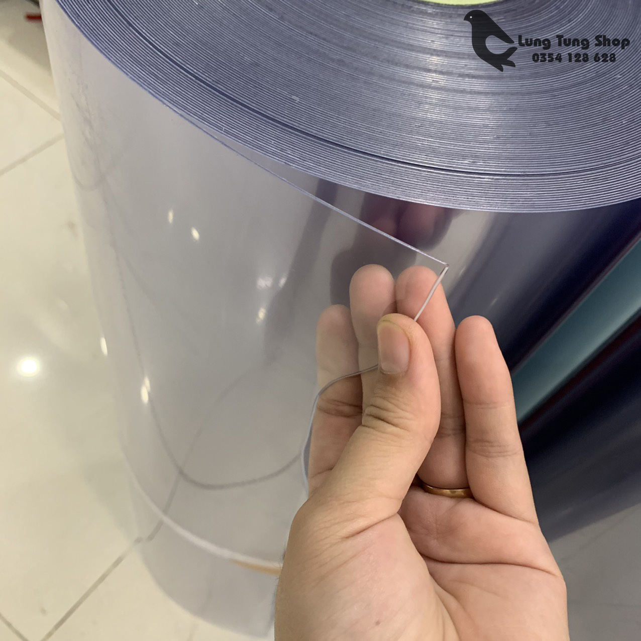 [HCM][ Chọn độ dày - 1 mét ] Màng nhựa PVC loại cứng trong suốt dày 358zem
