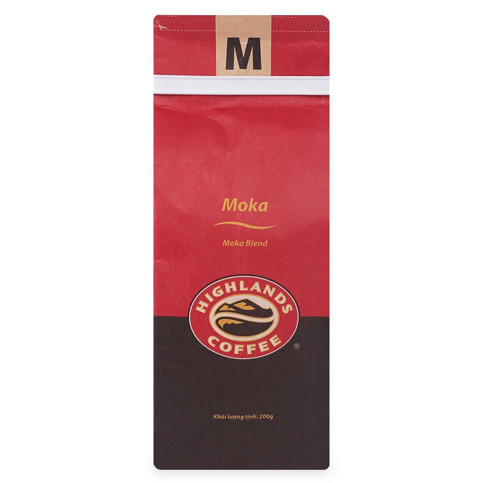Cà phê Highlands Moka túi 200g, chất lượng đảm bảo an toàn đến sức khỏe người sử dụng, cam kết hàng đúng mô tả