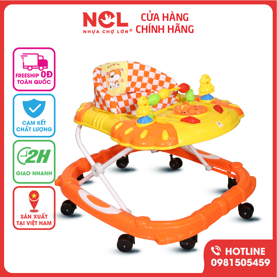 Xe Tập Đi Nhựa Chợ Lớn L4 Gấu Pooh (Không nhạc) Dành Cho Bé Từ 6 - 12 Tháng - M1531A-XTĐ