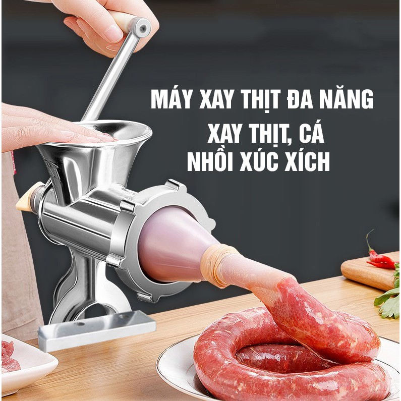 Cối xay cá xay thịt bằng gang có thể dùng xay ớt xay rau củ