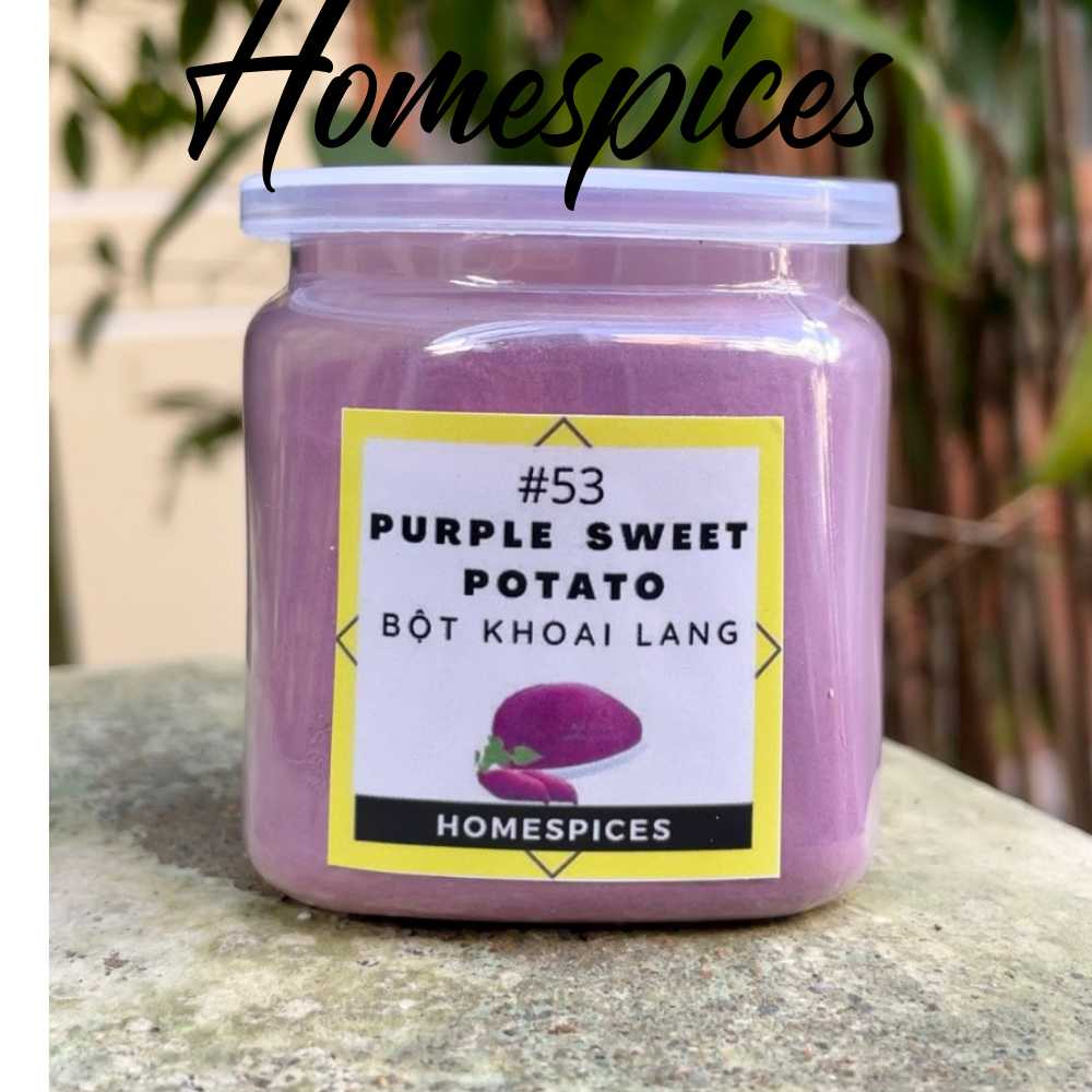 Bột khoai lang tím nguyên chất tạo màu - Purple sweet potato powder bột khoai lang tím sấy lạnh HOMESPICES gia vị của mọi nhà - tạo màu vegetable