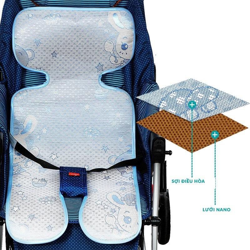 Chiếu điều hòa, chiếu lót xe đẩy, ghế ngồi oto, ghế ăn dặm