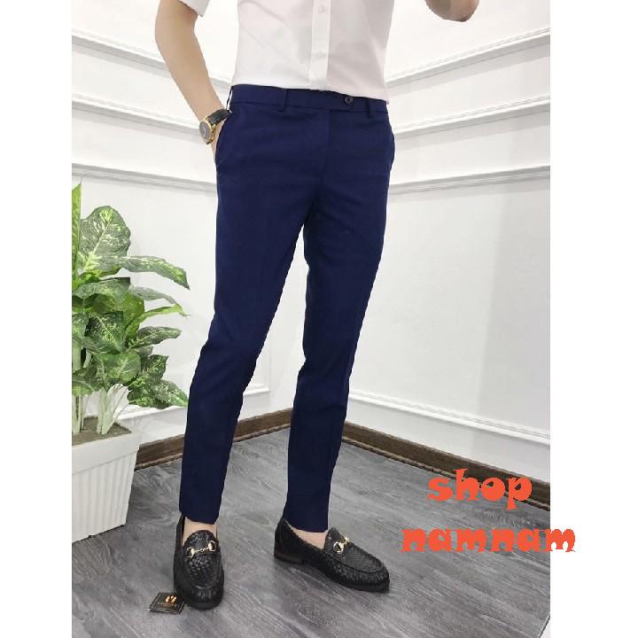 Quần tây nam màu xanh than