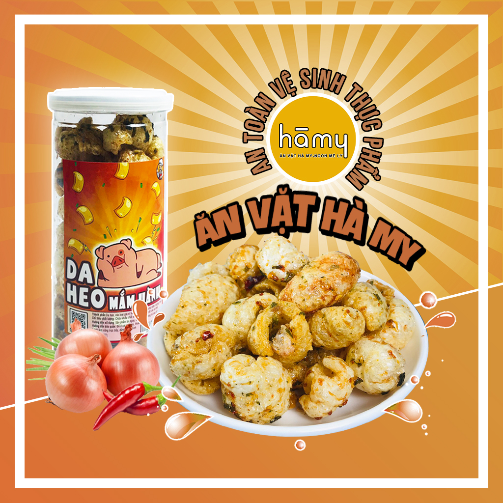 Da heo mắm hành hũ pet 160g ăn vặt Hà My