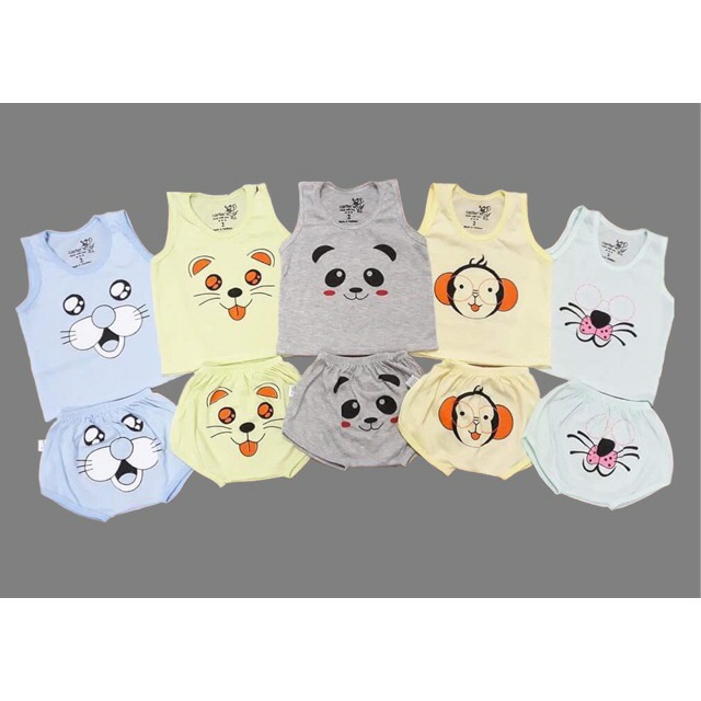 Sét 5 bộ chip mặt méo bé trai -bé gái cater-Sz3:8-10kg