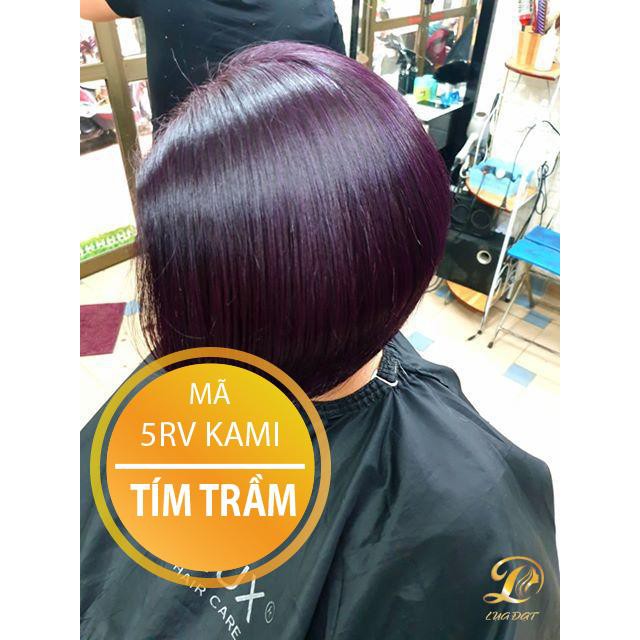 Kem Nhuộm Phủ Bạc Màu Tím Trầm (kèm oxi và găng tay)