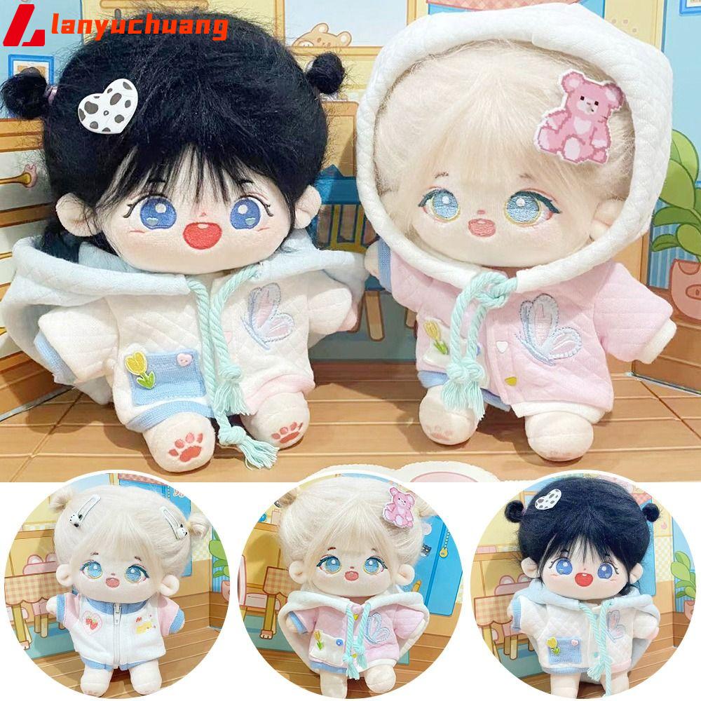 Lanyuchuang búp bê ob11 111/12 dành cho búp bê 20cm phụ kiện quần áo dành cho búp bê 1/12bjd quần áo hoodie búp bê handmade hoodies áo búp bê trang phục áo nỉ