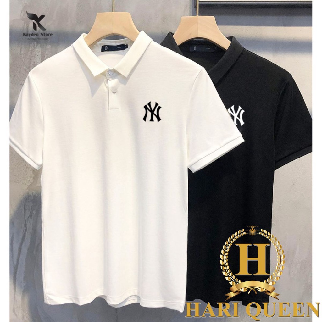 Áo thun polo ngắn tay nam nữ N..Y kiểu dáng Hàn Quốc siêu đẹp áo polo nam chất cotton