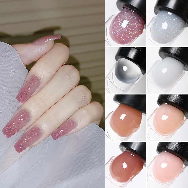 Gel nối móng màu pha lê lâu trôi tiện dụng làm móng nghệ thuật 30ml, không có giá đỡ Lorzi - INTL