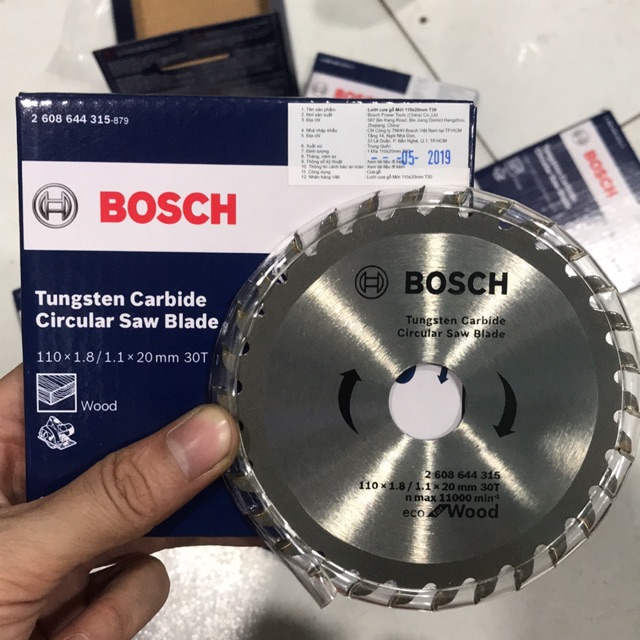 Lưỡi cắt gỗ bosch 110x1.8/1.1x20mm 30t