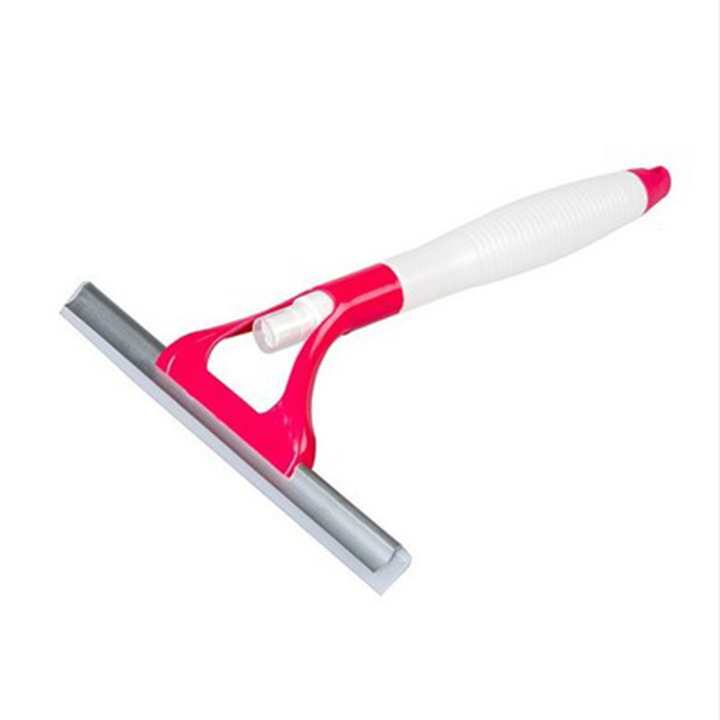 Dụng cụ cây lau kính 2in1 có bình xịt nước rửa kính tích hợp kèm | Lau kính đa năng cán to là bình đựng nước lau kính