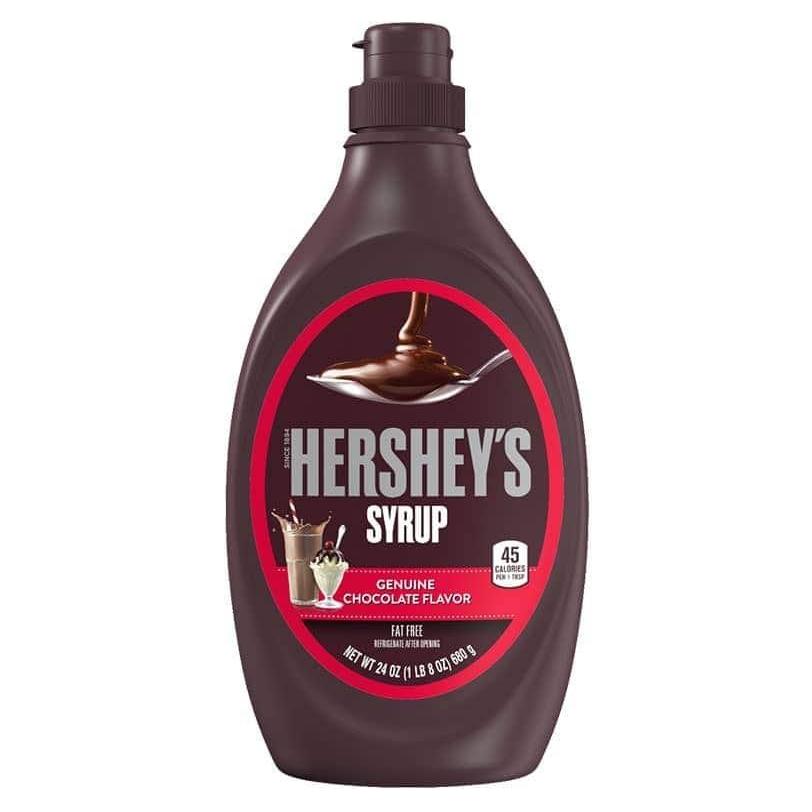 Sốt Socola Syrup Hershey's Genuine Chocolate Flavor chai 623g hershey, hersheys