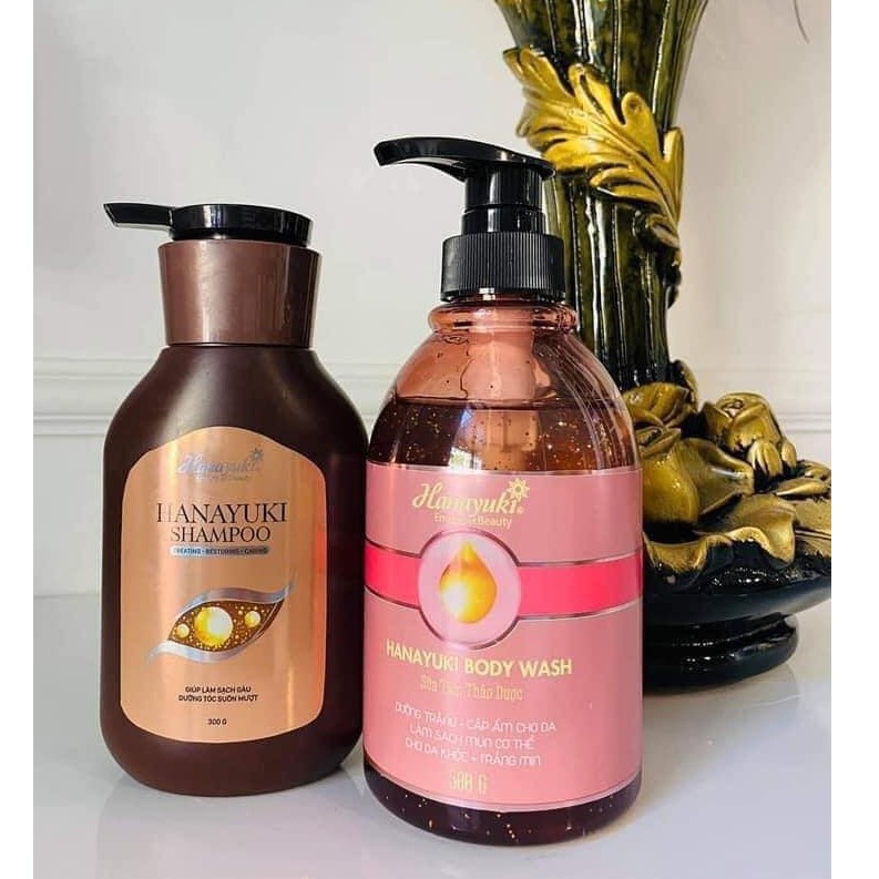 Dầu gội hanayuki dưỡng suông mượt-hanayuki shampoo