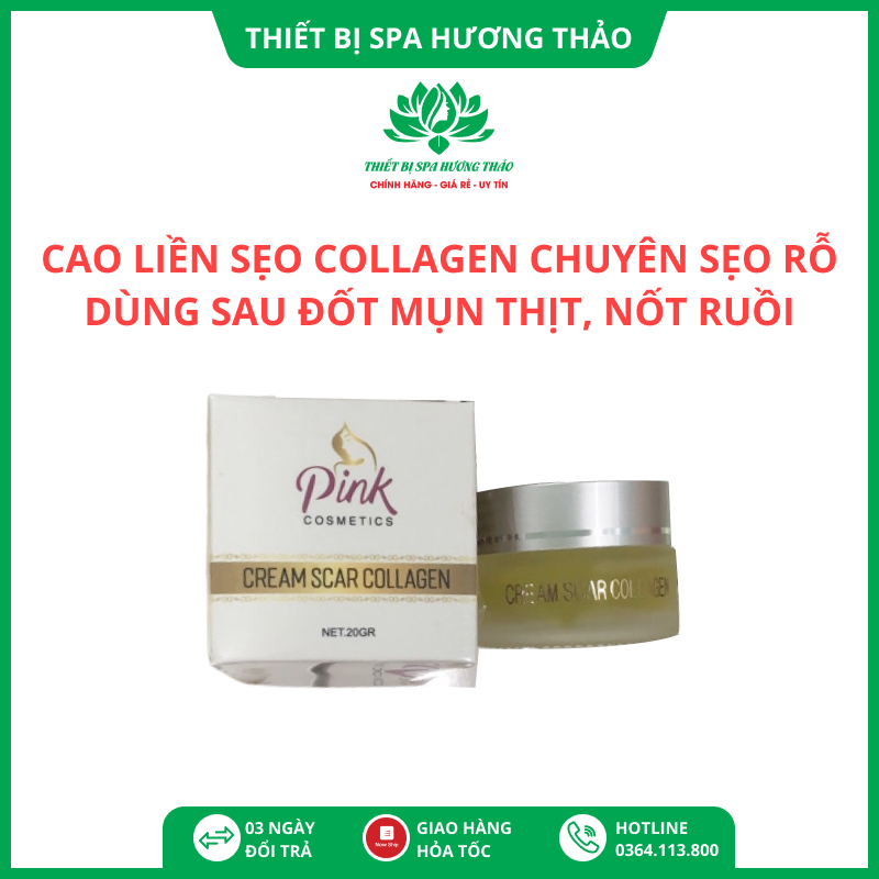 Cao liền sẹo collagen chuyên các loại sẹo, rỗ, thâm, lồi, tái tạo da