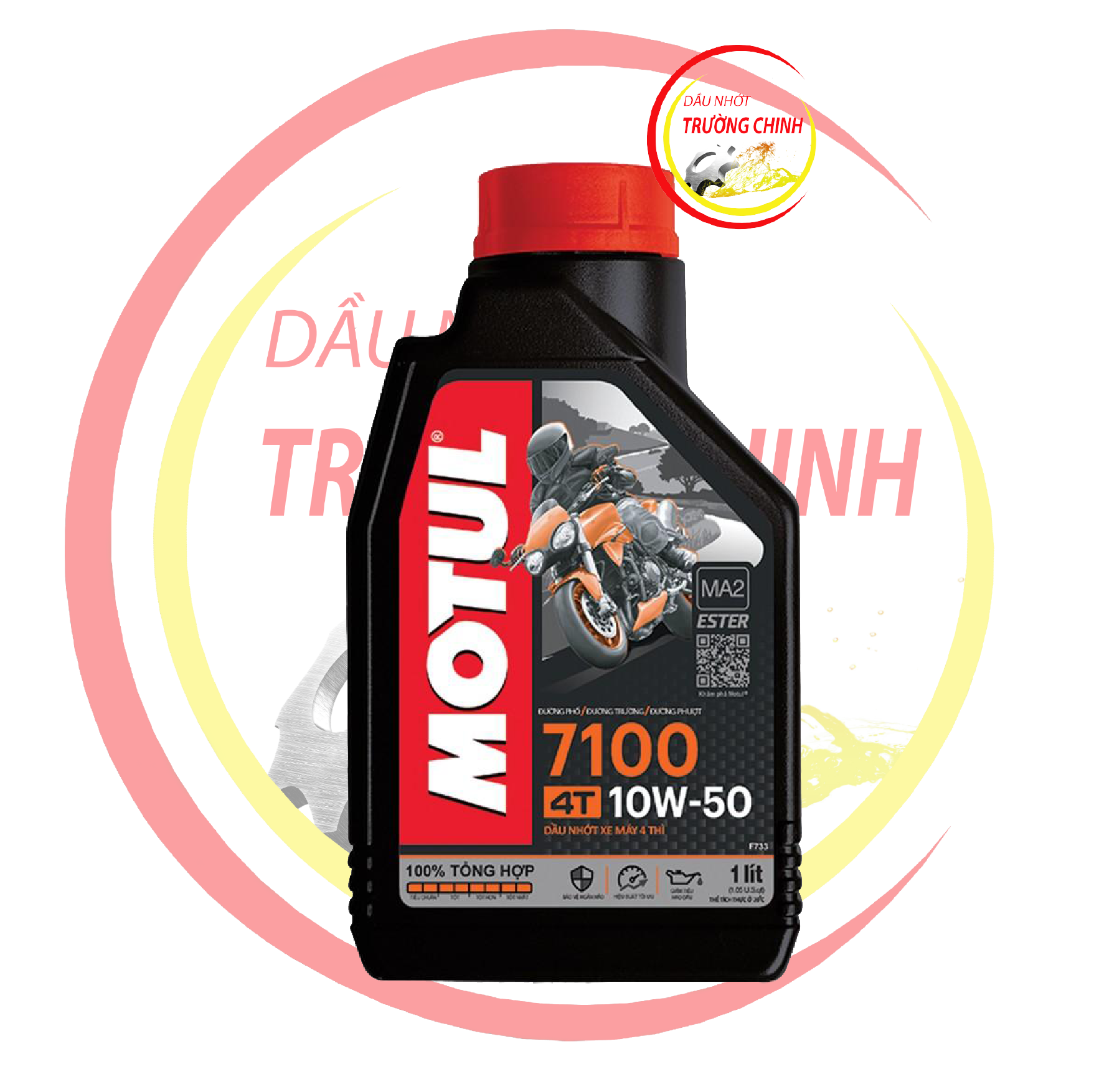 [HCM]Nhớt Motul 7100 10W50 1.1L dành cho xe số (Bình 1L + 100ml)