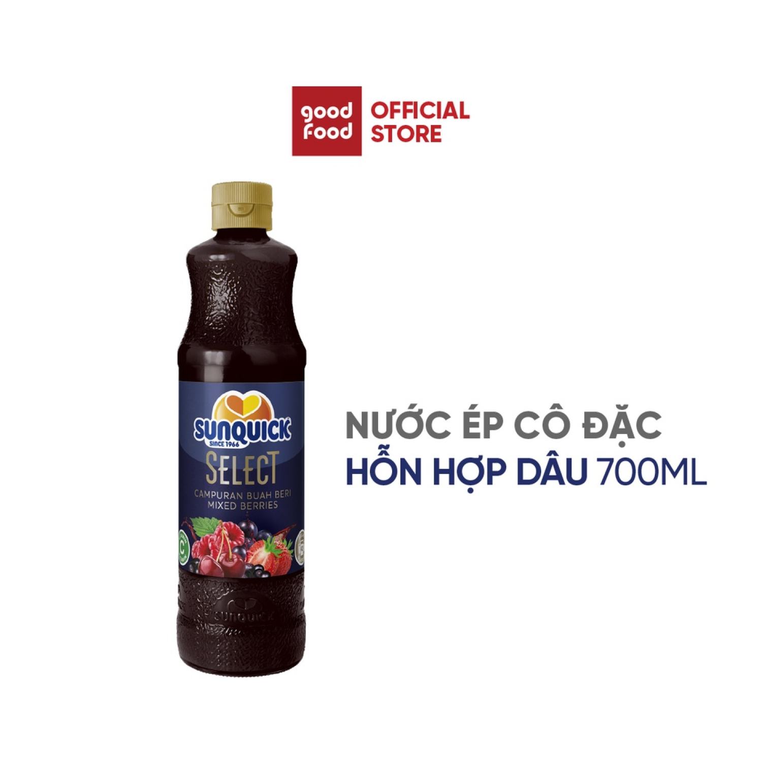 Nước ép trái cây Berry tổng hợp các loại dâu Sunquick Mixed Berries Drink Concentrate 700ml