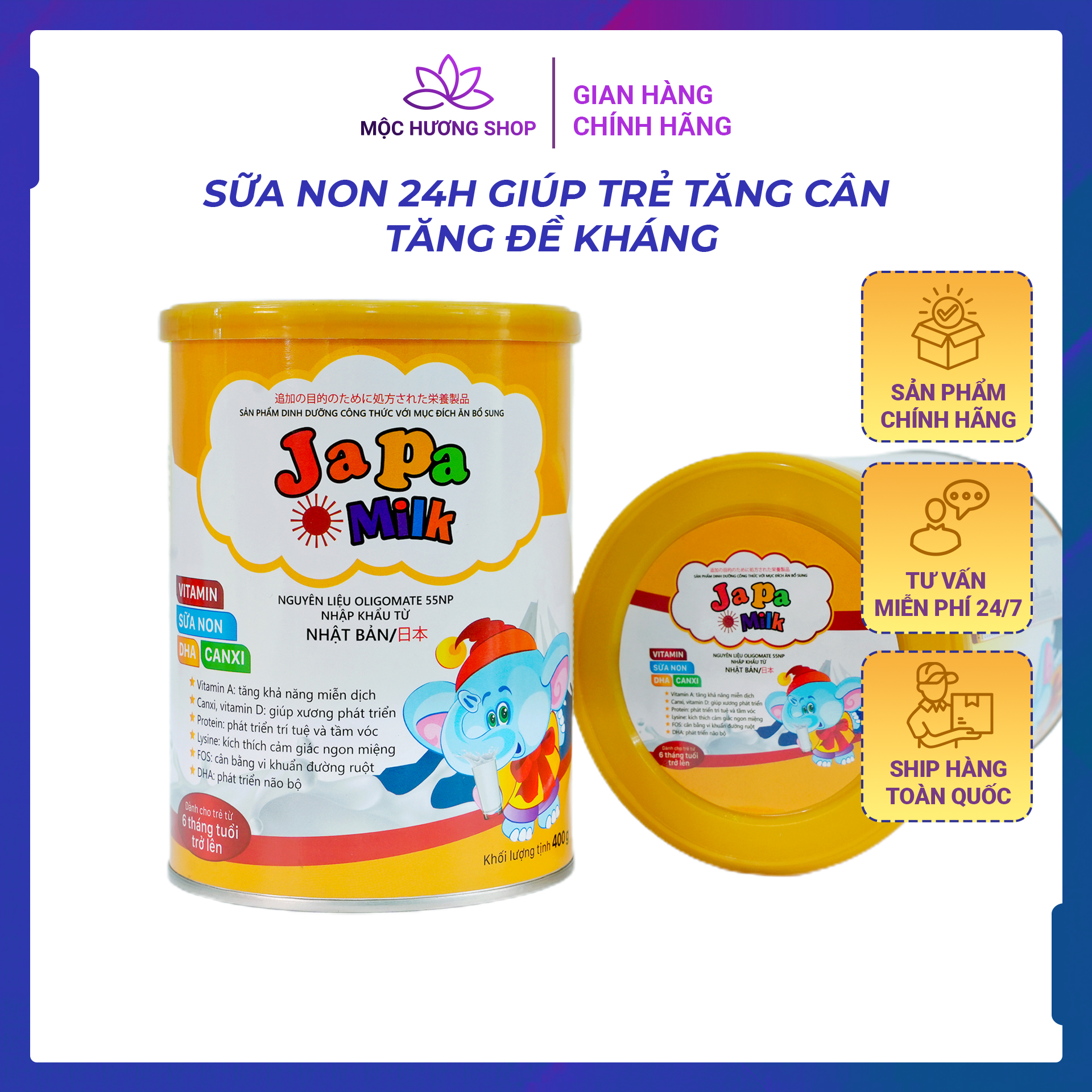 Sữa bột cho bé tăng đề kháng cho bé sữa cho bé giúp bé tăng cân Japa Milk Chăm Sóc Sức Khoẻ Cho Bé