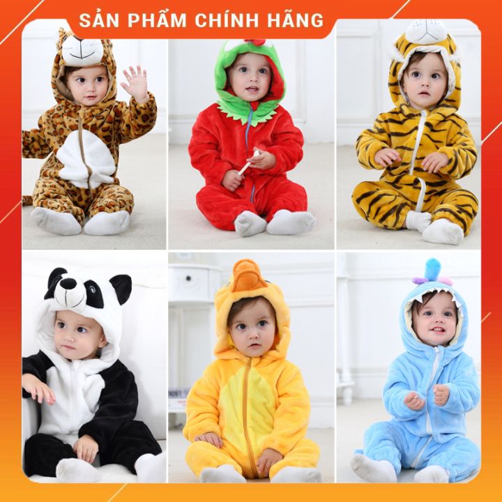 Bộ đồ thú sơ sinh 💜 freeship 💜 bộ đồ thú trẻ em cho bé từ 0 - 2 tuổi