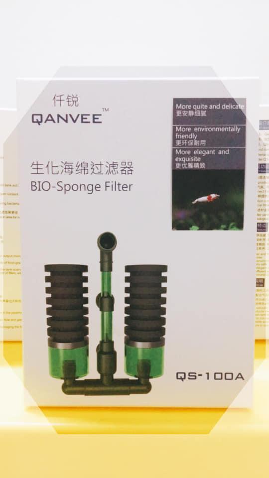 Lọc sủi vi sinh quanvee qs-100a - lọc nước hồ cá cảnh