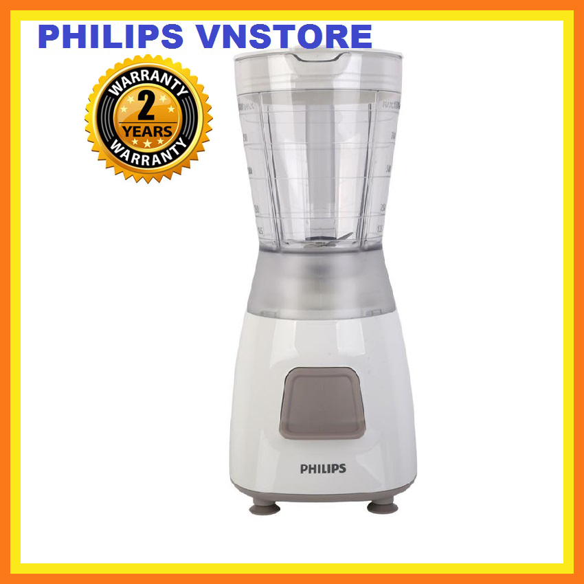 Máy xay sinh tố HR2051 Xay sinh tố bổ dưỡng làm nước xốt và nghiền đá mỗi ngày 450 W Cối nhựa 125 L lLưỡi dao thép không gỉ 4 cánh
