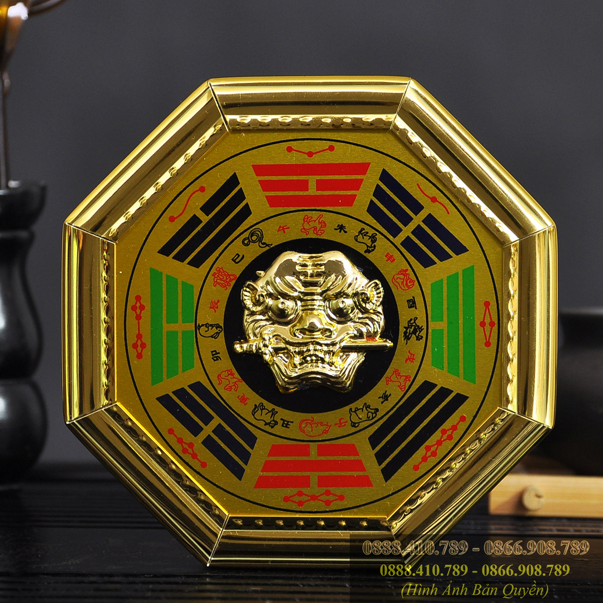 Gương Bát Quái Hổ phù Composite- Tiên Thiên bát quái