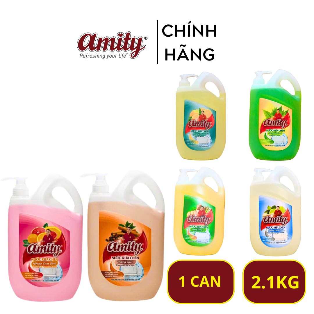 Nước rửa chén Amity can 2.1kg