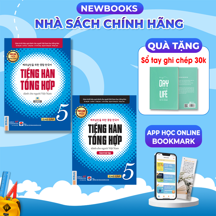 Combo Tiếng Hàn Tổng Hợp Cao Cấp 5 Dành Cho Người Việt Nam - MCBOOKS