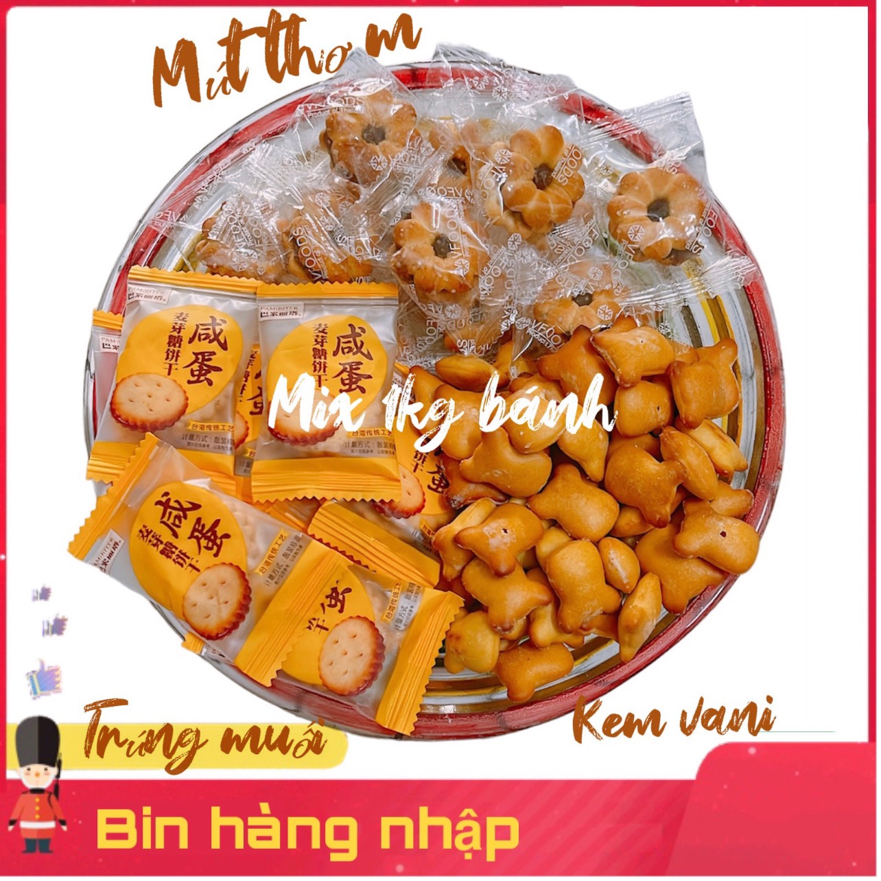 Bánh mix thùng 1kg loại bánh ngon