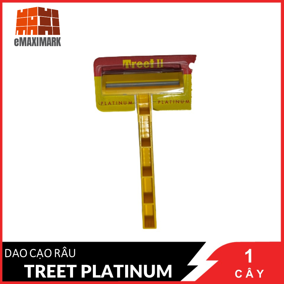[HCM ship 2h] Dao Cạo Treet Platinum Vỉ 1 Cây