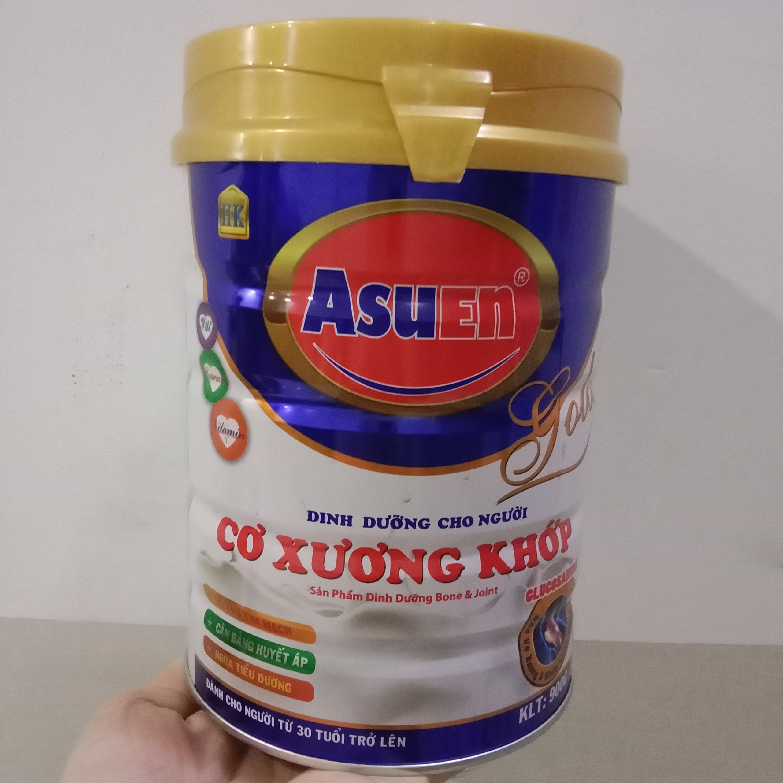 Sữa Asuen cho người xương khớp, tiểu đường, huyết áp - SỮA ASUEN CƠ XƯƠNG KHỚP LON 900G