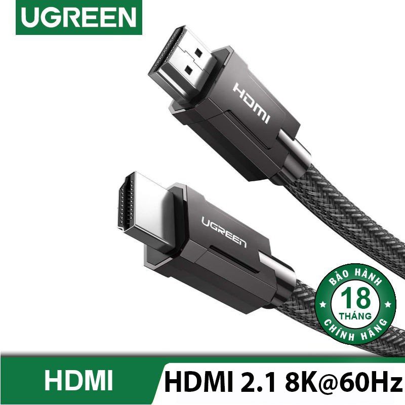 Cáp hdmi 2.1 ugreen 70320 dài 1.5m độ phân giải 8k/60hz cao cấp
