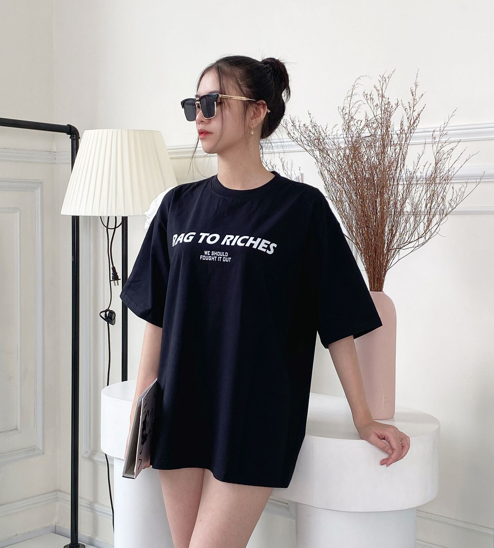 Áo thun nữ cao cấp - rags to riches - riir20 - hàng chính hãng rags to riches