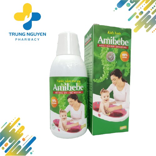 [HCM]Nước Tắm Trẻ Em Amibebe Thanh Nhiệt Làm Mát Cơ Thể Bé