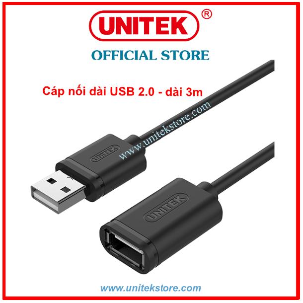 Cáp usb nối dài usb 2.0 - dài 3m unitek