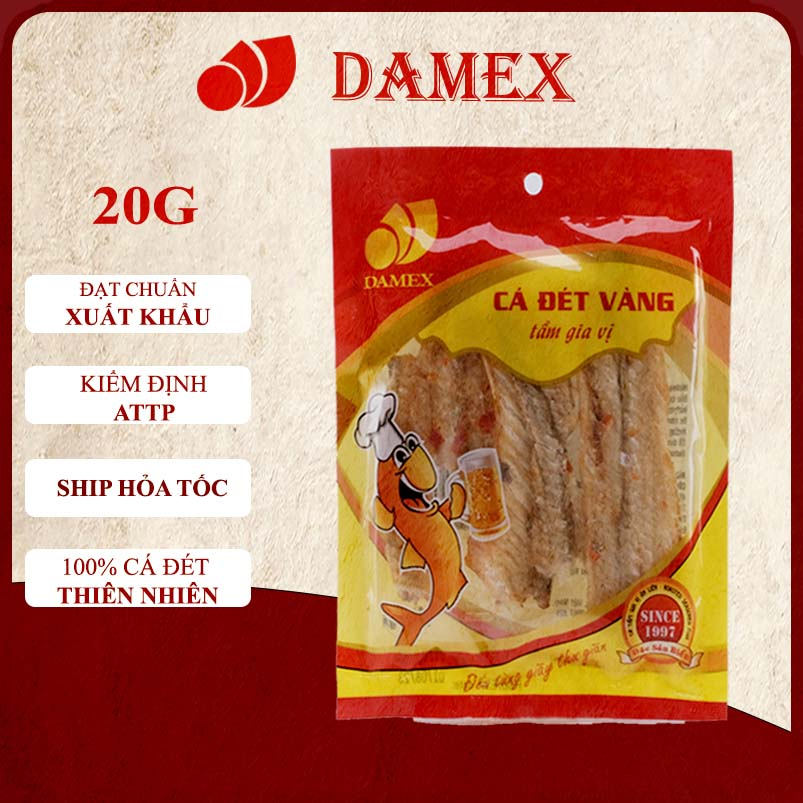 Khô cá đét nướng tẩm gia vị damex 20g cá đét khô ngon thơm chất lượng