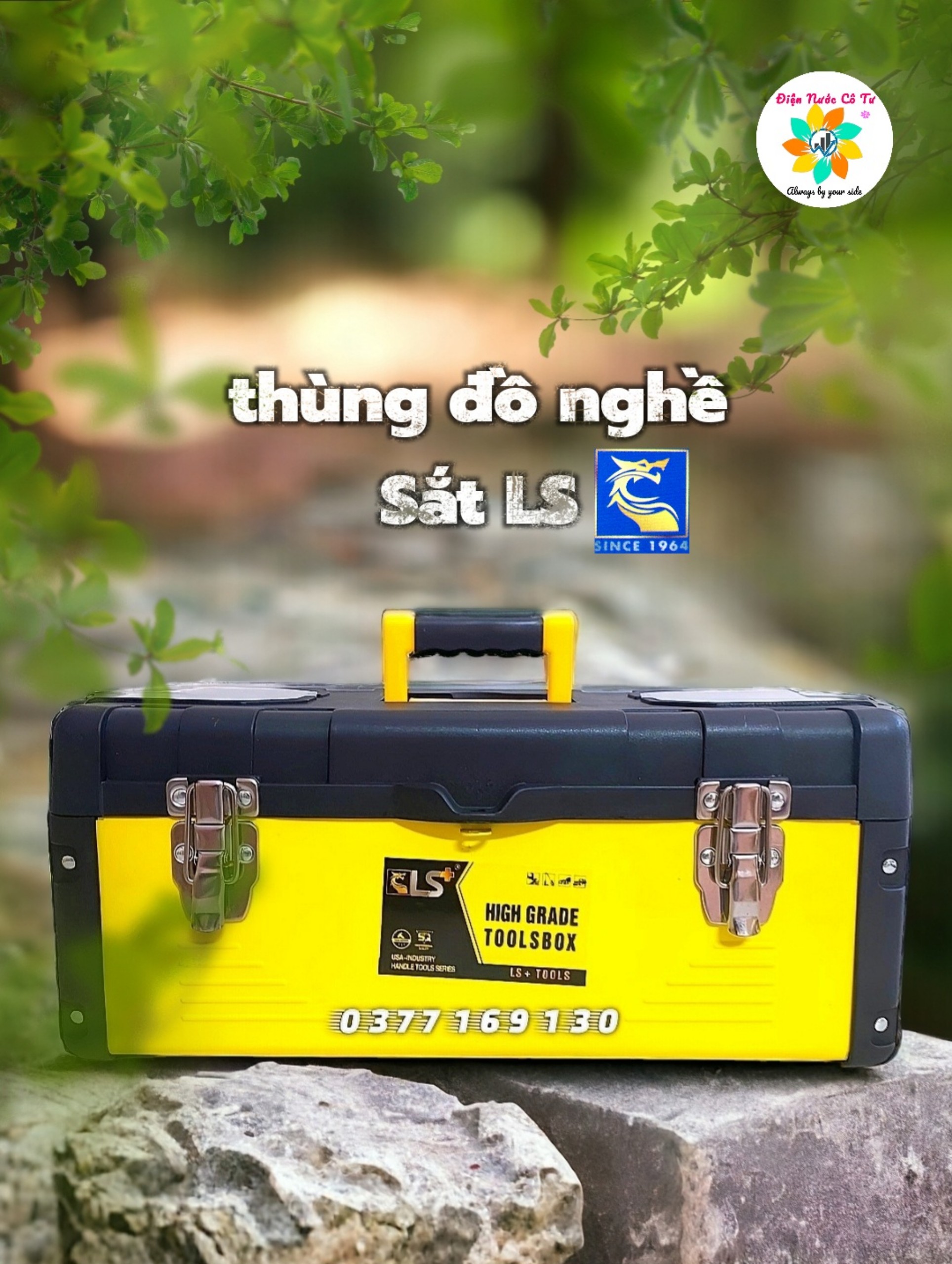 Thùng đồ nghề Hộp đồ nghề Sắt 20inch LS