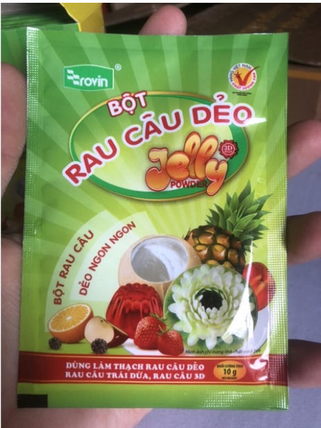Bột Rau câu dẻo Rovin Jelly gói 10g