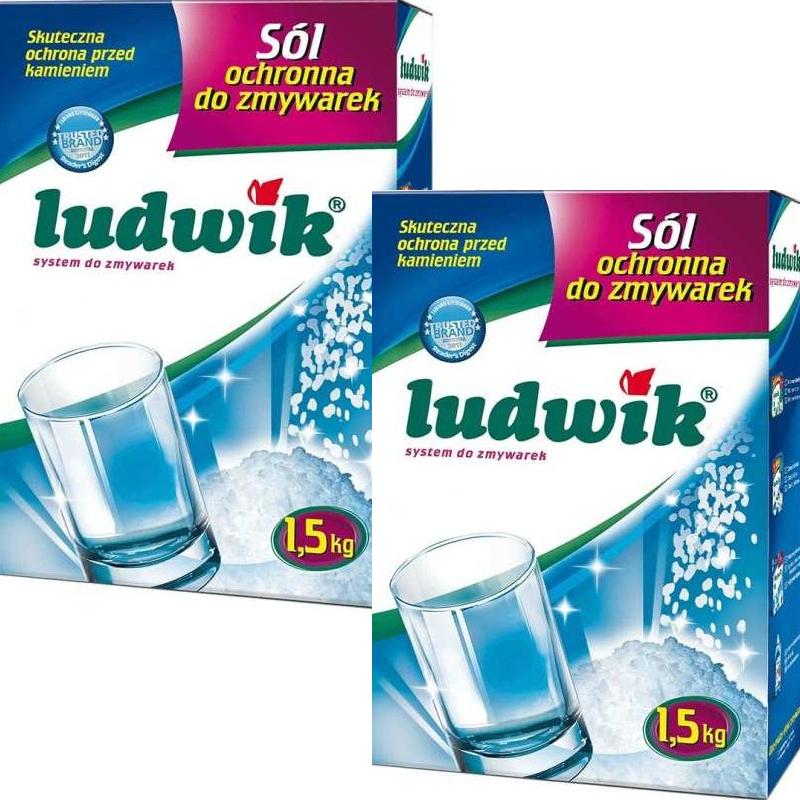 Combo 2 hộp muối rửa bát LUDWIK  ( HỘP 1,5KG ) tương đương SOMAT . ALIO, FINISH