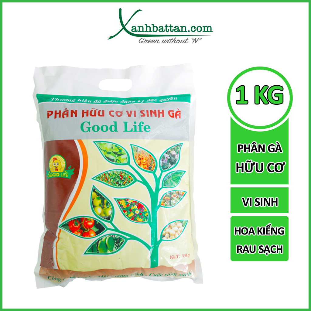 Phân gà hữu cơ vi sinh good life gói 1 kg