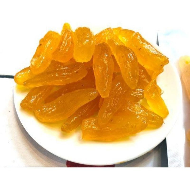 Khoai sâm sấy dẻo ít ngọt thơm ngon hũ 500gr