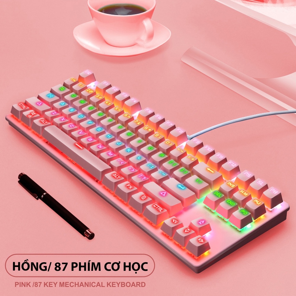 ☏﹍►   Bàn Phím Cơ Máy Tính Gaming K550 Pro Full Led 7 Chế Độ Hiêu Ứng