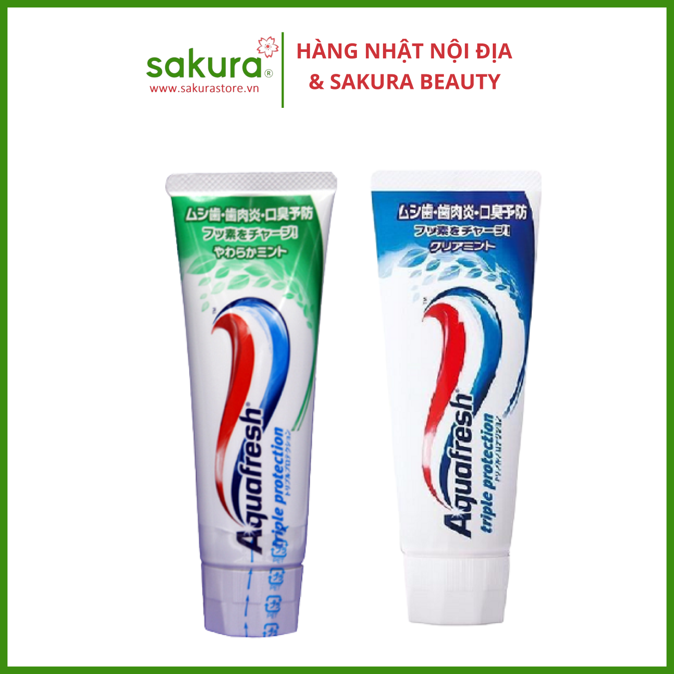 Kem đánh răng Aquafresh - Hàng Nhật nội địa
