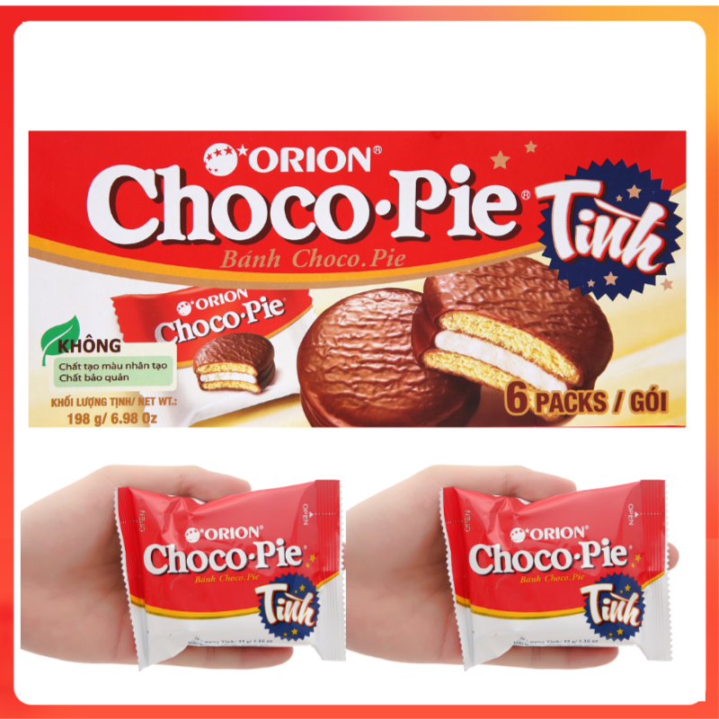 Bánh choco-pie tình hộp 198g