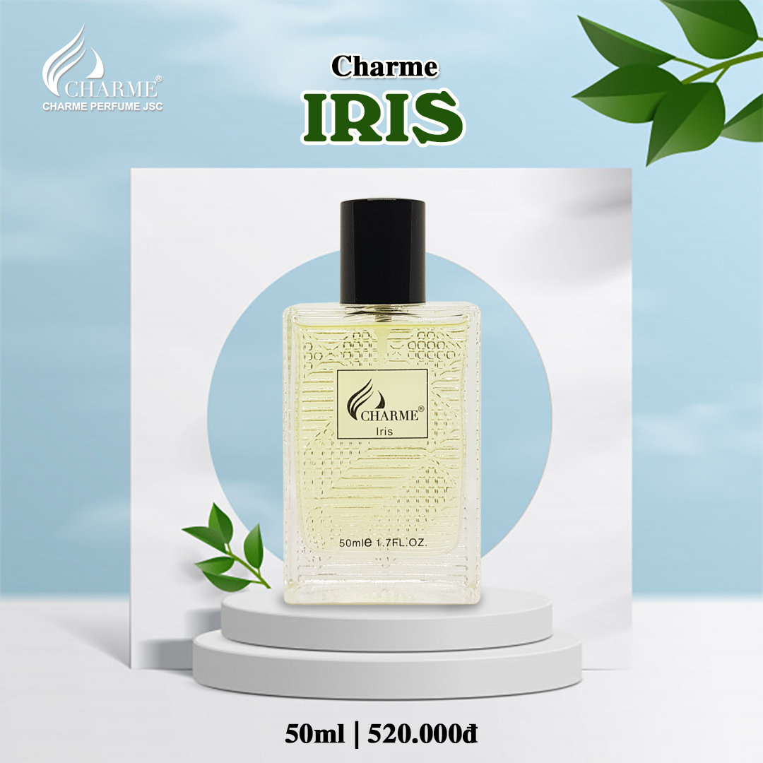 Nước hoa nam iris 50ml char.me cá tính, thơm lâu