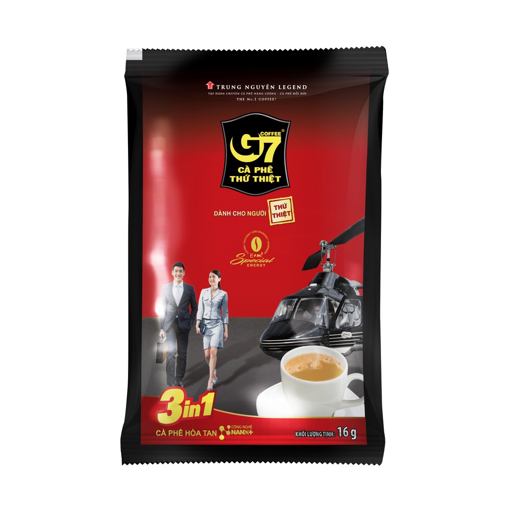 Cà phê hòa tan g7 3in1 - trung nguyên legend - bịch 50 sachets x 16gr
